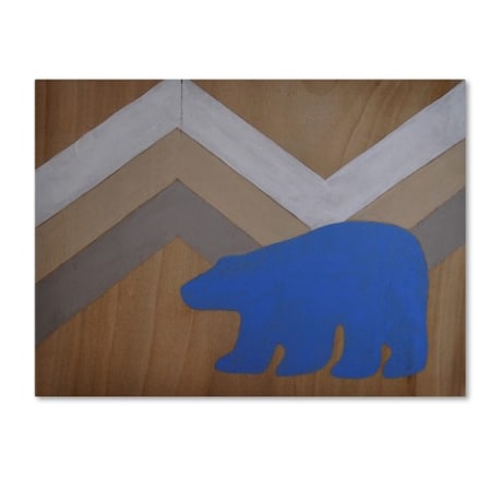 Nicole Dietz 'Blue Polar Bear' Canvas Art,14x19